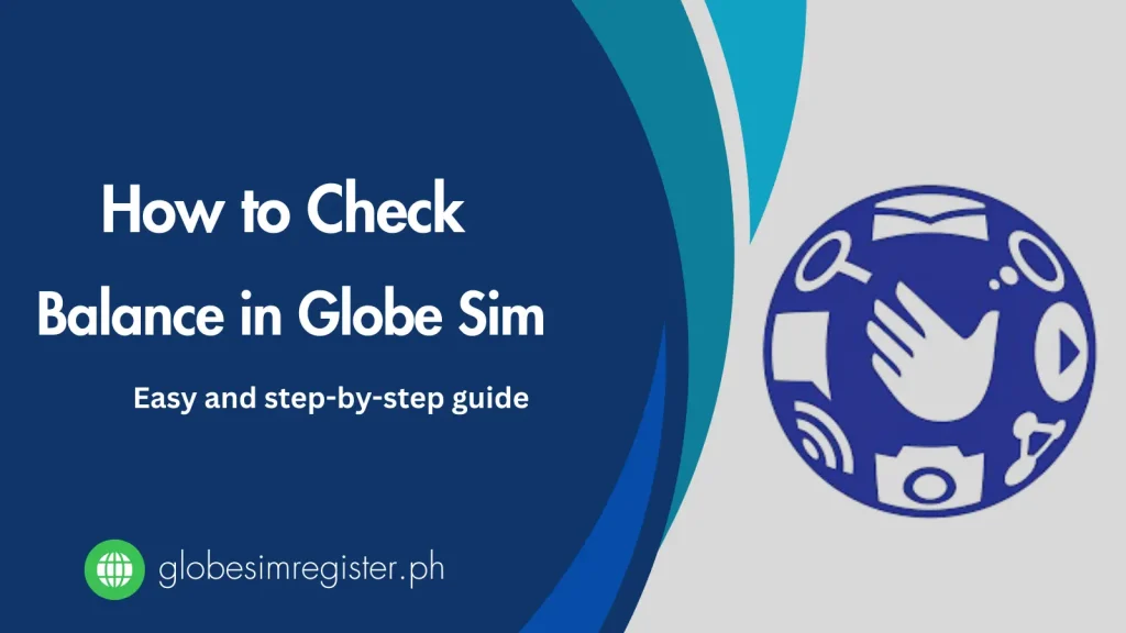 Check Balance in Globe Banner